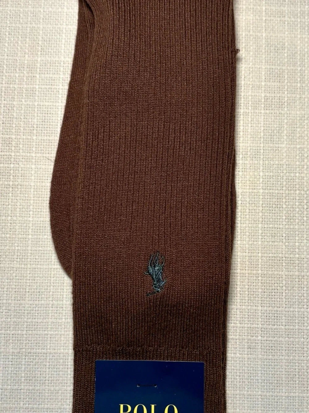 Polo Ralph Lauren Brown Dress Socks Men’s Super Soft Crew Sock NWT Classic 10-13
